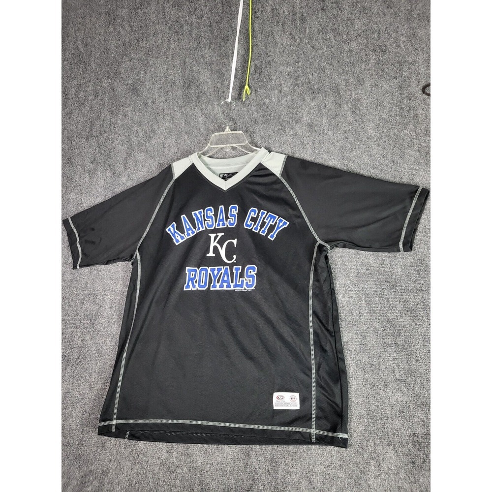 Kansas City Royals Practice‎ Shirt Men Sz L Genuine True Fan 2015 Baseball MLB